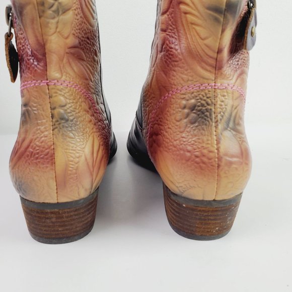 Spring Step L'Artiste Erminia Zippered Booties Sz 6 - Picture 8 of 9